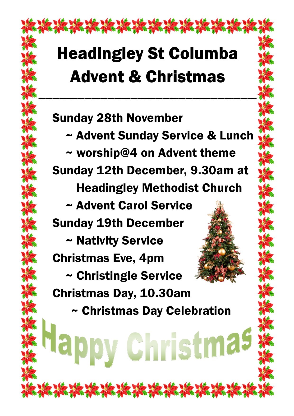 Advent and Christmas Services